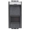 BTICINO LL RJ45 Cat6 FTP 1 mod Antraciet-Toolless-BT2 RJ 45 contactdozen en connectoren voor glasvezel