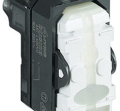 Bticino LivingLight Enkelpolige schakelaar 16AX 250V 1 module steekklemmen z. toets Schakelaars met tuimelbediening 16 AX 250 Volt