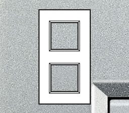 Bticino LivingLight Rechthoekige afdekplaat 2×2 modules 71mm Tech Living Light Tech