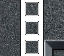 Bticino LivingLight Rechthoekige afdekplaat 3×2 modules 71mm antraciet Living Light Antraciet