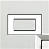 BTICINO LivingLight Rechthoekige afdekplaat 4 modules zilver Living Light Zilver