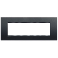Bticino LivingLight Rechthoekige afdekplaat 7 modules antraciet Living Light Antraciet