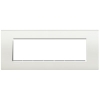 Bticino LivingLight Rechthoeckige afdekplaat 7 modules wit Living Light wit