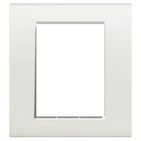 Bticino LivingLight Rechthoekige afdekplaat 3+3 modules wit Living Light wit
