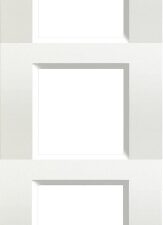 Bticino LivingLight Rechthoekige afdekplaat 3×2 modules 57mm wit Living Light wit