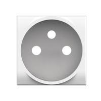 Bticino LivingLight Sierplaat ctdoos 2P+A wit clipsbaar Contactdozen 10/16 A 250 Volt met steekklemmen