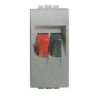 BTICINO Connector Light Tech 2P voor luidspreker Home Cinema automatische klemmen Telefooncontactdozen en audio/video