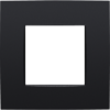 Niko Intense matt black 130-76100 enkelvoudige afdekplaat Niko Intense matt black
