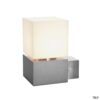 SLV SQUARE WALL E27 outdoor wandarmatuur roestvrij staal 304 max. 20W IP44 Wandarmaturen