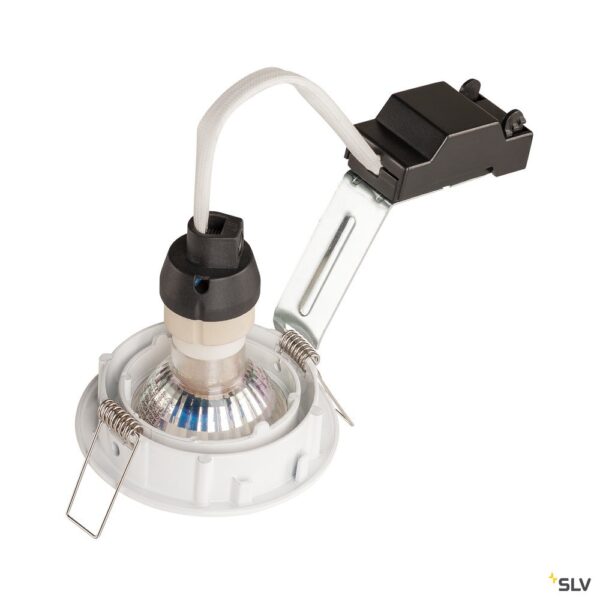 SLV Belgium Pika QPAR51 plafond inbouw richtbaar wit max 50W Inbouwspots GU10
