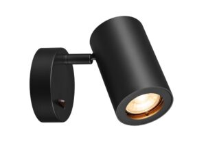 SLV ENOLA_B wandarmatuur QPAR51 met schakelaar zwart max. 50W Wandlampen