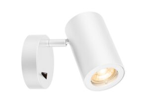 SLV ENOLA_B wandarmatuur QPAR51 met schakelaar wit max. 50W Wandlampen