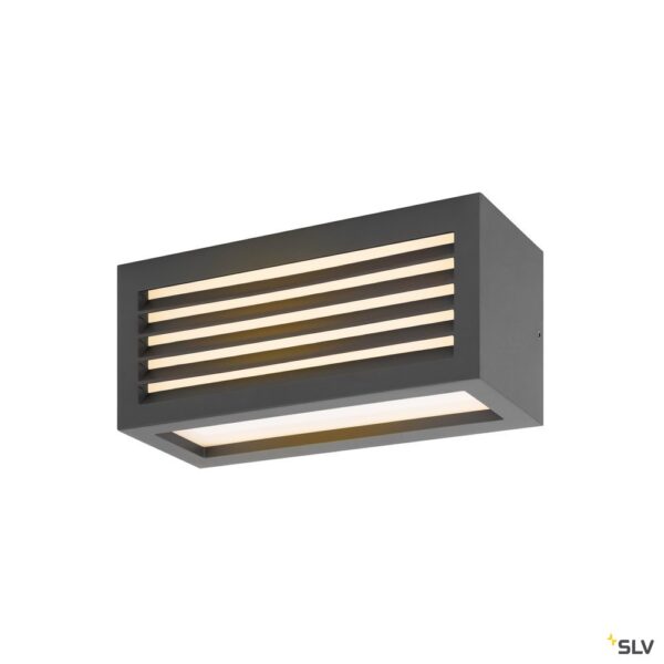 SLV BOX_L LED outdoor wanden plafondarmatuur antraciet IP44 3000K 19W Wandarmaturen