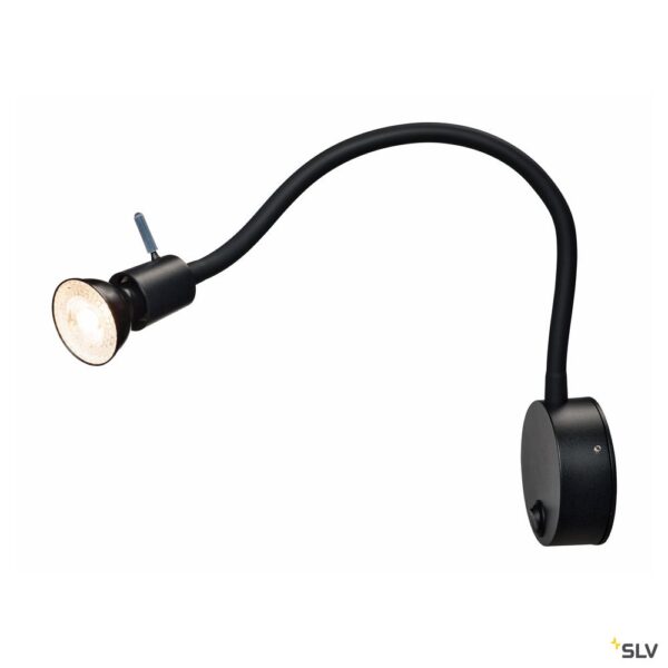 SLV DIO FLEX PLATE QPAR51 WL indoor wandarmatuur zwart Wandlampen