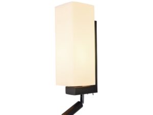 SLV QUADRASS SPOT indoor wandarmatuur met LED spot en E27 fitting zwart Wandlampen