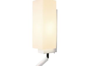 SLV QUADRASS SPOT indoor wandarmatuur met LED spot en E27 fitting wit Wandlampen