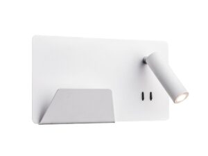 SLV SOMNILA SPOT indoor LED wandarmatuur 3000K wit versie links incl. USB-aansluiting Wandlampen