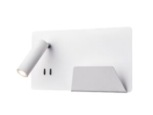 SLV SOMNILA SPOT indoor LED wandarmatuur 3000K wit versie rechts incl. USB-aansluiting Wandlampen