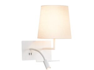 SLV SOMNILA FLEX indoor LED wandarmatuur 3000K wit versie rechts incl. USB-aansluiting Wandlampen