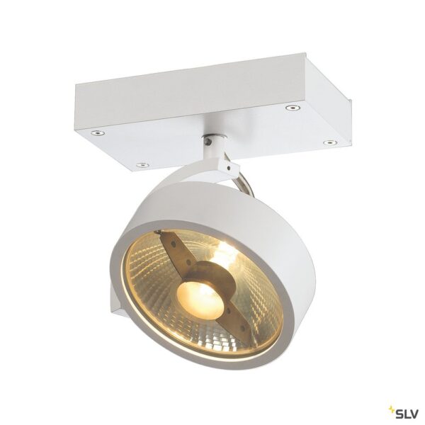SLV Belgium KALU 1 QPAR plafond armatuur mat wit. ES111 max. 75W Plafondarmaturen