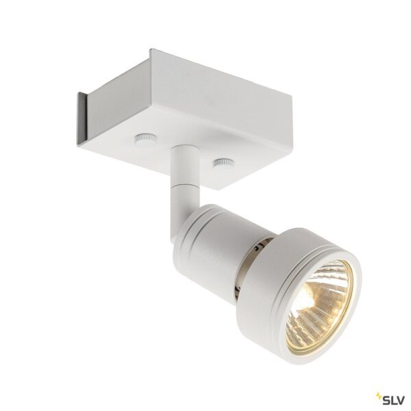 SLV Belgium PURI 1 plafond armatuur mat wit GU10 max. 50W incl. deco ring Plafondarmaturen