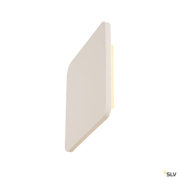 SLV PLASTRA SQUARE wandarmatuur LED strip 3000K hoekig witte gips max. 10,8W Wandlampen