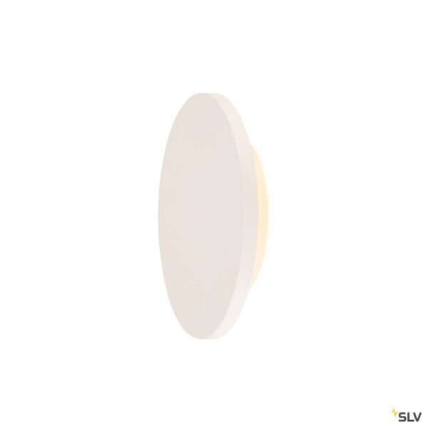 SLV PLASTRA wandlamp LED 3000K rond witte gips Ø 30 cm Wandlampen