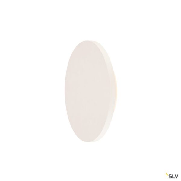SLV PLASTRA wandlamp LED 3000K rond witte gips Ø 30 cm Wandlampen