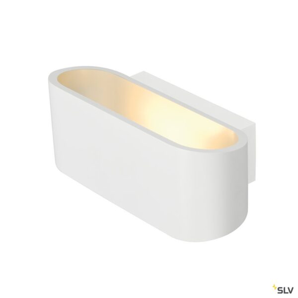 SLV OSSA 150 wandarmatuur QT-DE12 ovaal up/down wit L/B/H 18/8/7 cm max. 100W Wandlampen