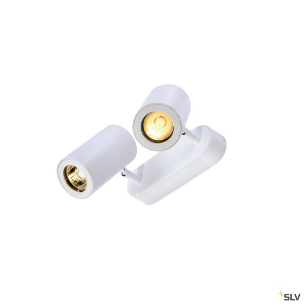 SLV Belgium ENOLA_B wand- en plafondarmatuur double wit 2xGU10 max. 50W Plafondarmaturen