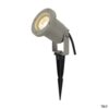 SLV Belgium Nautilus Spike vloerspot opbouw 1x35W Gu10 230V IP65 H16xD9.5cm + kabel zilverg Spikes