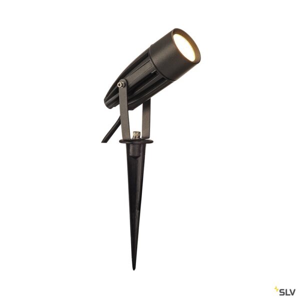 SLV Belgium SYNA projector met grondpin LED 86W 3000K 470lm 50° alu/glas IP55 antraciet Spikes