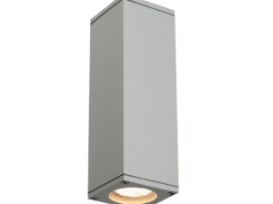 SLV Belgium Theo Up-Down Out wandlicht GU10 2x35W 230V zilver grijs Wandarmaturen
