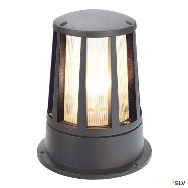 SLV Belgium Cone tuinpaaltje 1x100W E27 230V D19xH24cm antraciet IP54 Staanlampen