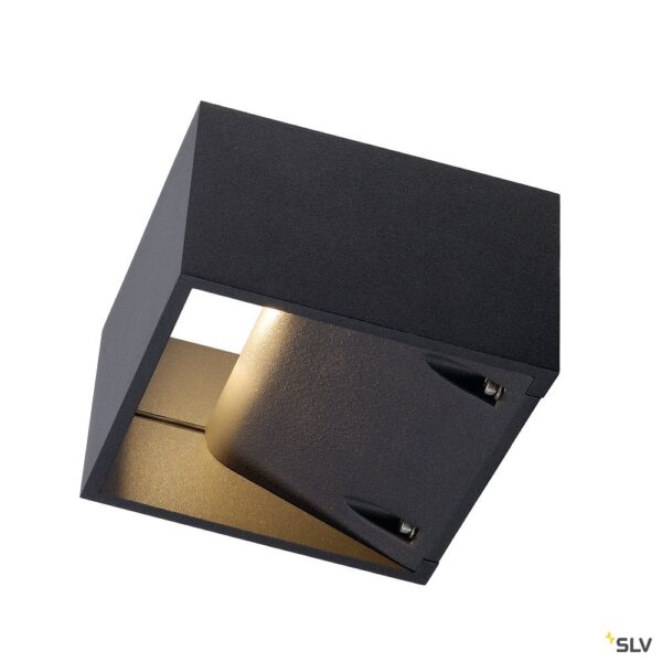 SLV Belgium Logs Wall wandarmatuur LED 8W 3000K 480mA + driver antraciet IP44 Wandarmaturen