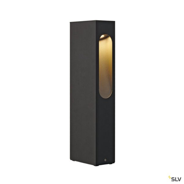 SLV Belgium Slotbox 40 tuinpaaltje LED 43W 3000K warm wit 320lm + driver H=40cm antraciet Staanlampen