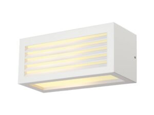 SLV BOX-L E27 wandarmatuur vierkant wit E27 max. 18W Wandarmaturen