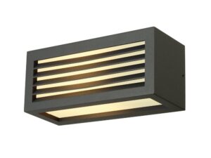 SLV BOX-L E27 wandarmatuur vierkant antraciet E27 max. 18W Wandarmaturen