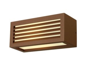 SLV Belgium BOX-L E27 wandlamp koper-roest E27 max. 18W Wandarmaturen