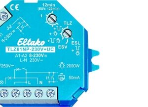 Eltako TLZ61NP8230VUC Inbouwtrappenlichtautomaat 1 NO 10A Teleruptoren en impulsschakelaars