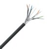 100 meter TPGF telefonie binnen F2 halogeenvrij zwart afgeschermd per paar 250V 2X2X0