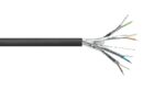100 meter TPGF telefonie binnen F2 halogeenvrij zwart afgeschermd per paar 250V 6X2X0