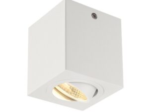 SLV Belgium TRILEDO SQUARE CL plafond opbouwspot mat wit 6W 38° 3000K incl. veren Plafondarmaturen