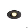 SLV Belgium KIT MINI TRIA LED 3W DL ROND  inbouw mat zwart 30° 3000K +driver en veren Led inbouwspots