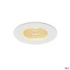 SLV Belgium PATTA-I Plafondinbouwarmatuur rond mat wit 9W 38° 3000K incl. driver Led inbouwspots