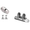 Honeywell Therafix Design Aansluitkit 1/2″ voor verticale sierradiatoren met middenaansluiting Kranen 1/2