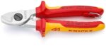 Knipex Kabelschaar Tethered VDE 165mm Ø 15mm verchroomd (met bevestigingshaak) Kabelscharen