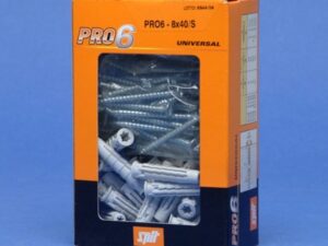 50 SPIT Universele plug Pro 6 – 8x40mm met schroef Pluggen en schroeven