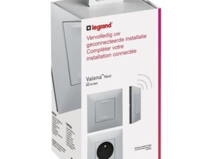 Legrand Valena Next with Netatmo Uitbreidingskit Schakelaar + stopcontact Alu Valena Next Aluminium