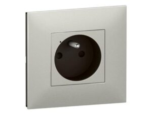 Legrand Valena Next with Netatmo Geconnecteerd stopcontact 16A Alu Valena Next Aluminium